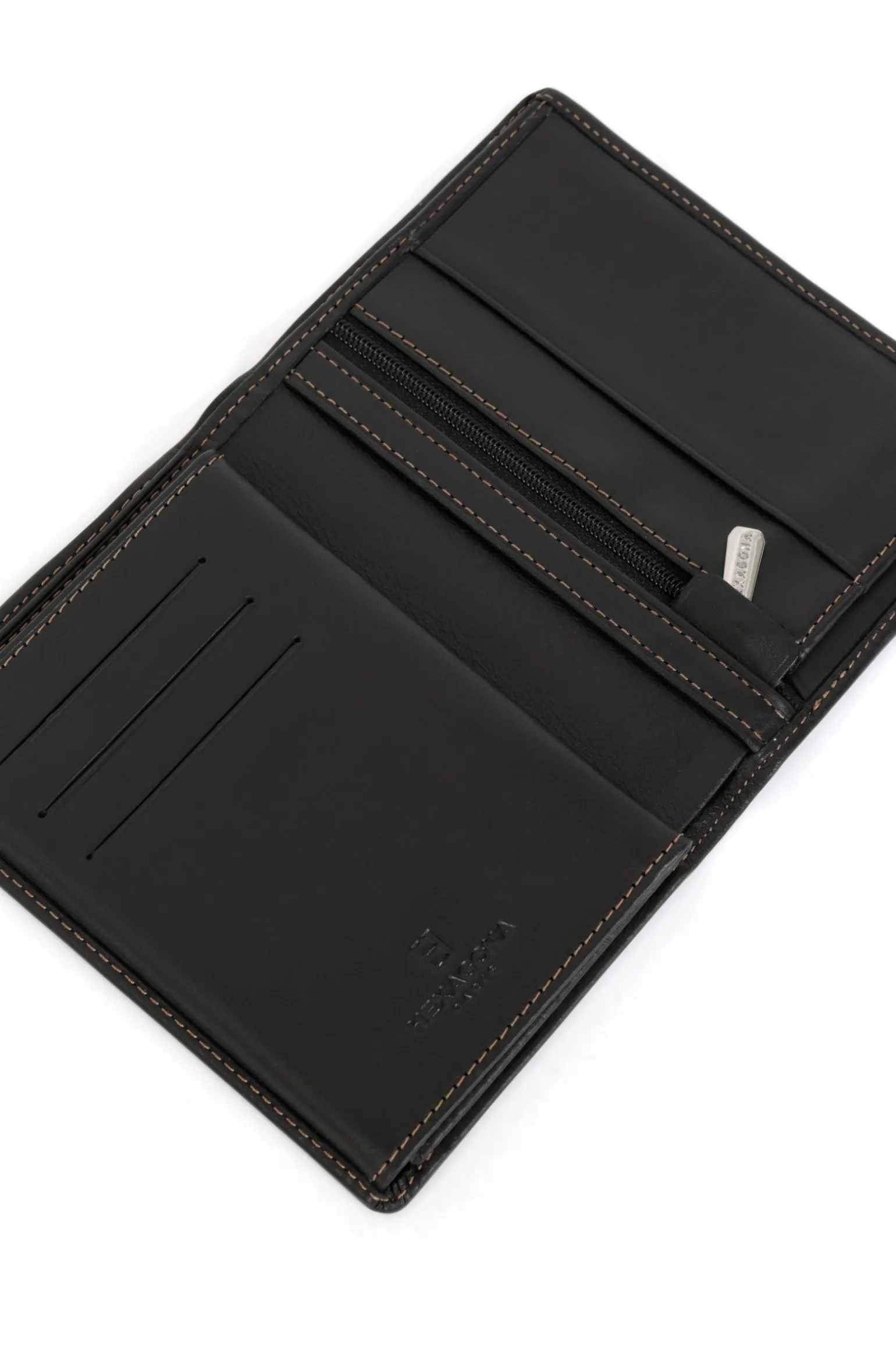 Portefeuille européen - 3 volets - Cuir