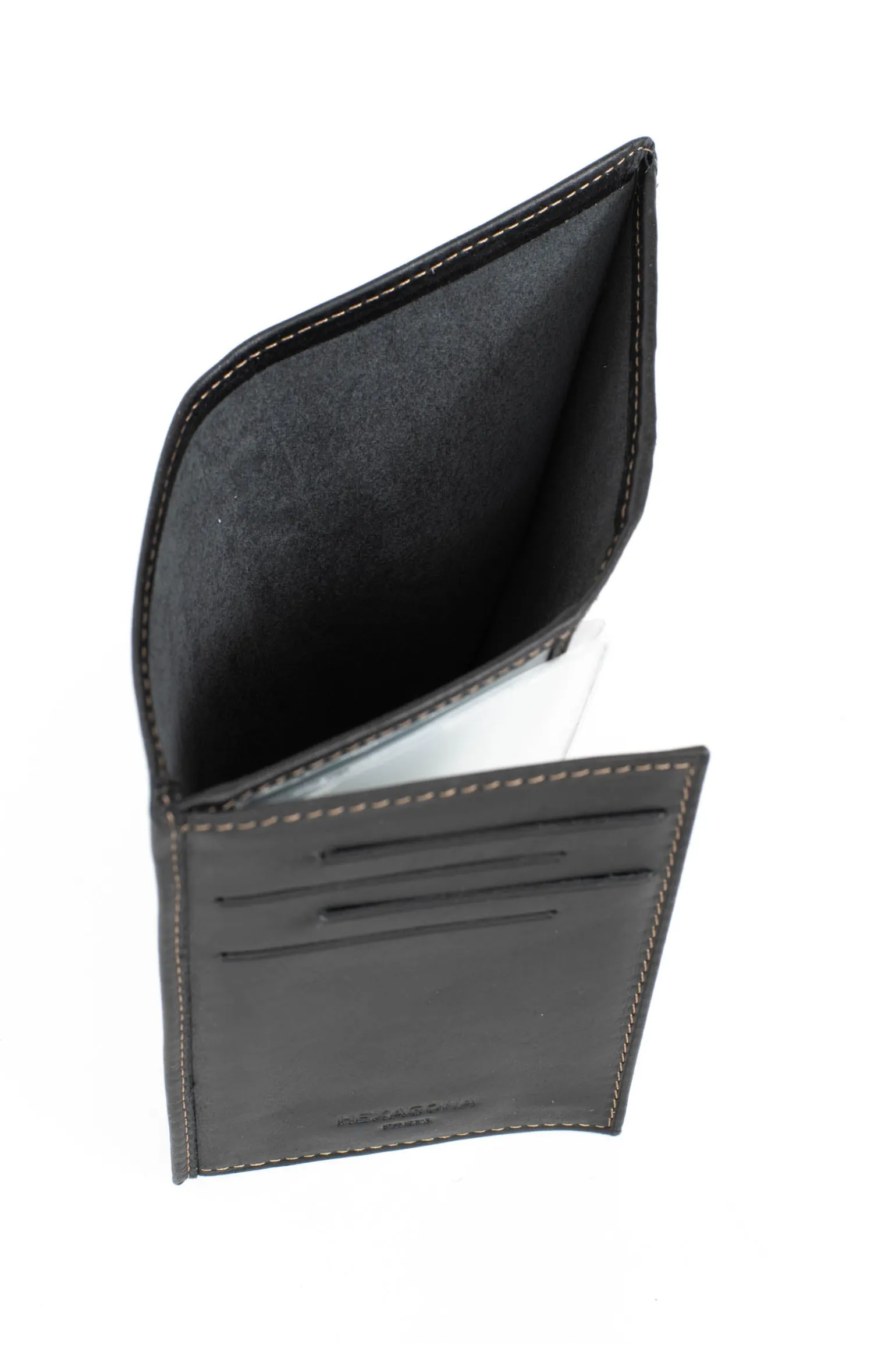 Portefeuille européen - 2 volets - Cuir
