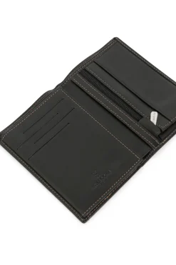 Portefeuille européen - 2 volets - Cuir
