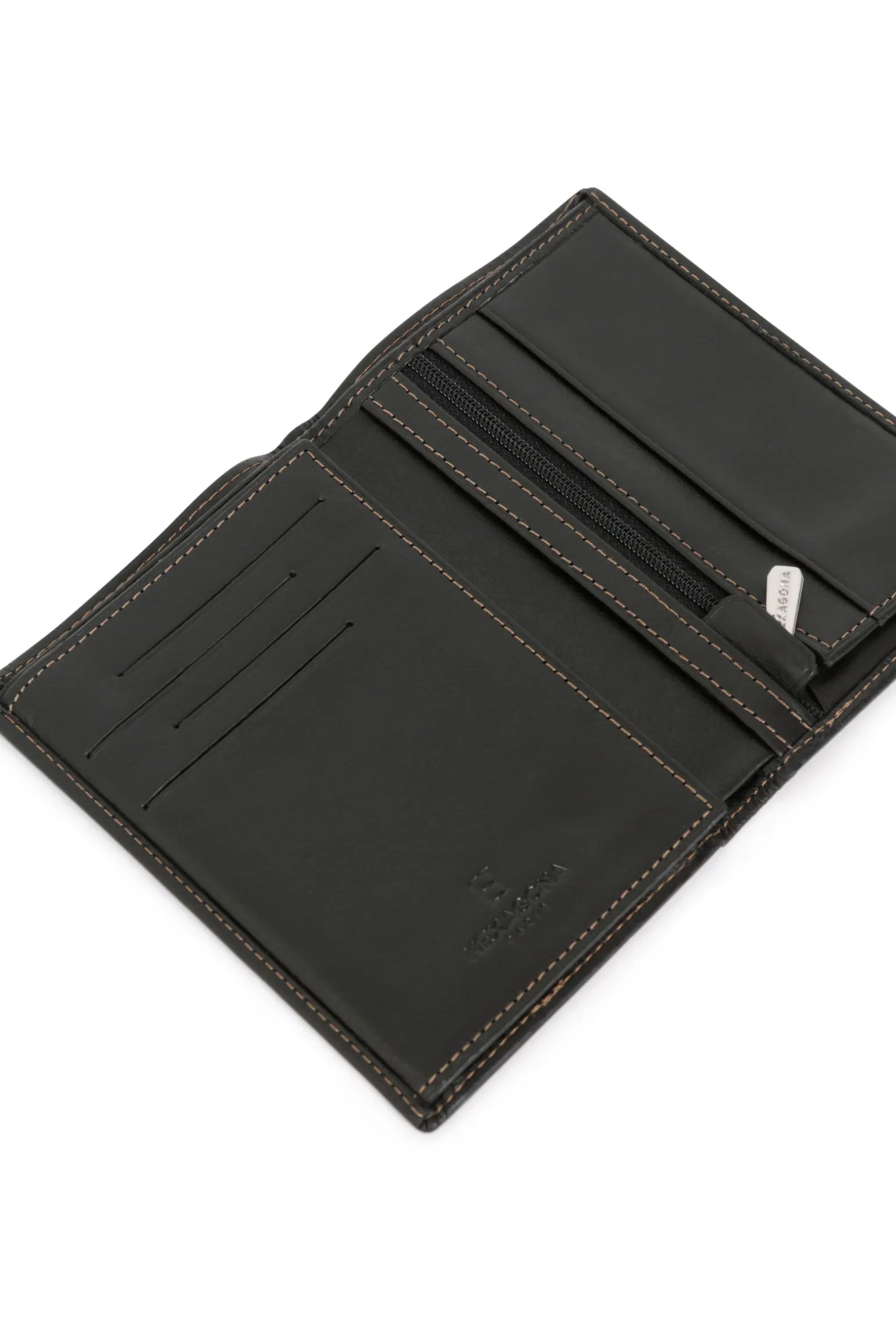 Portefeuille européen - 2 volets - Cuir