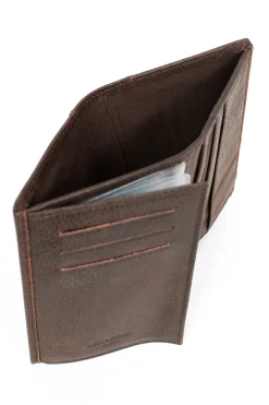 Portefeuille européen - 2 volets - Cuir