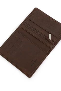 Portefeuille européen - 2 volets - Cuir