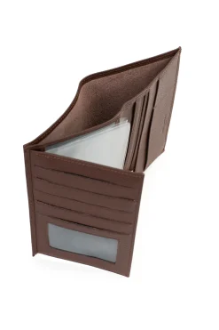 Portefeuille européen - 2 volets - Cuir