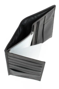 Portefeuille européen - 2 volets - Cuir