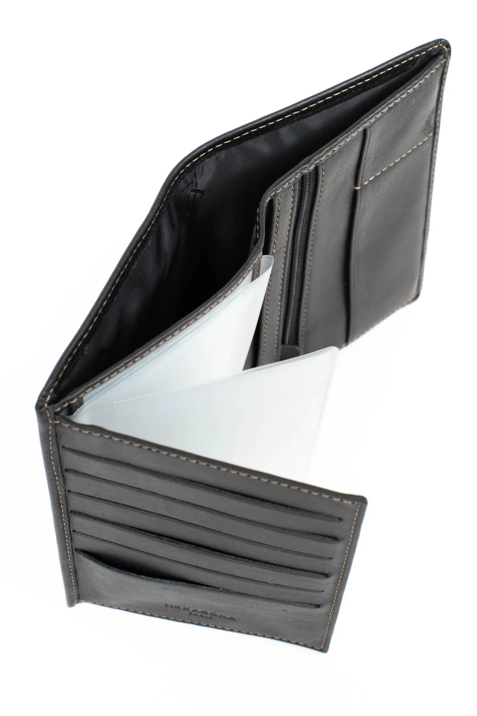 Portefeuille européen - 2 volets - Cuir