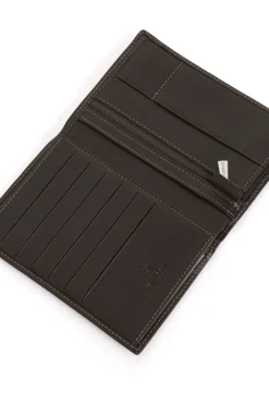 Portefeuille européen - 2 volets - Cuir