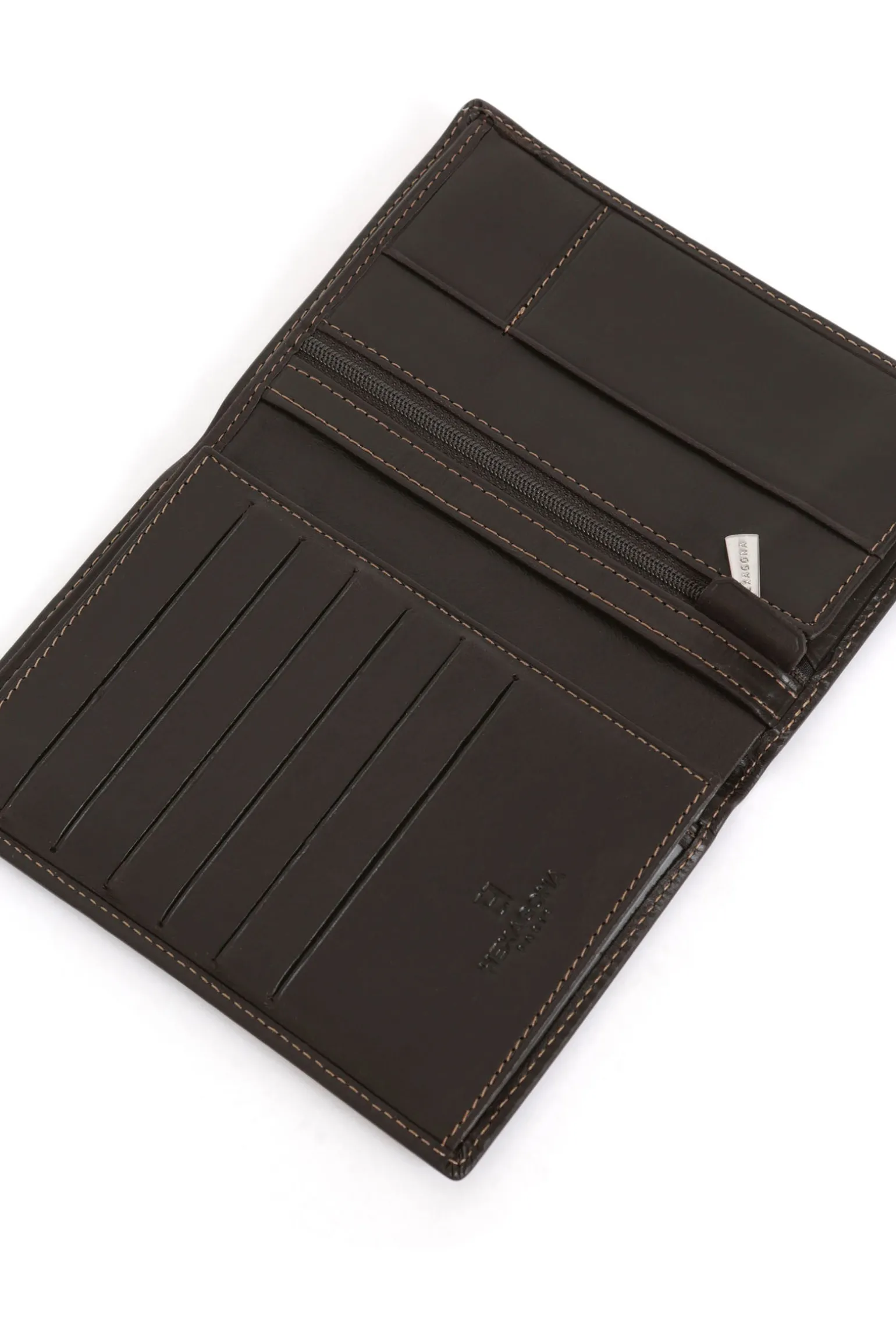 Portefeuille européen - 2 volets - Cuir