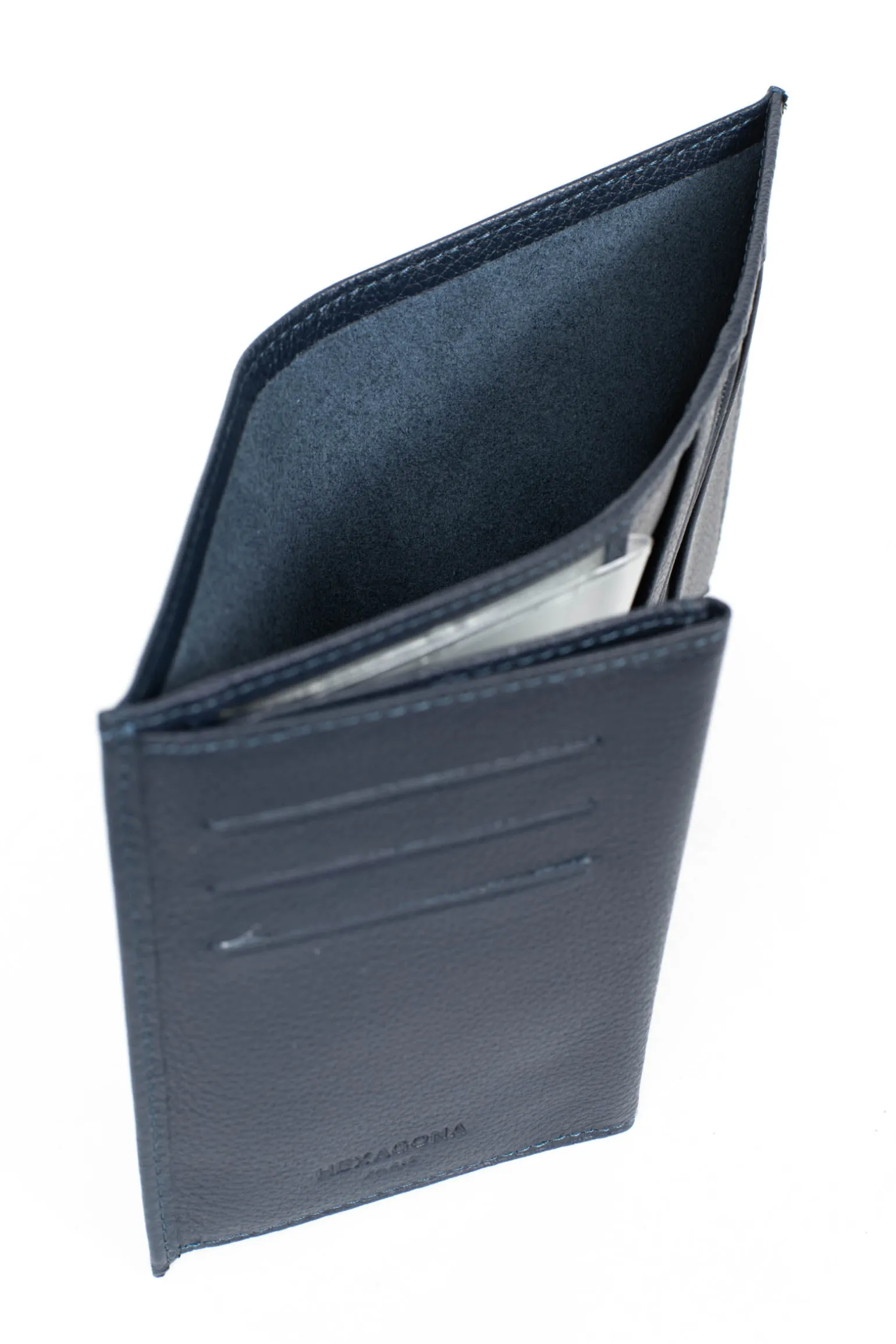 Portefeuille européen - 3 volets - Cuir