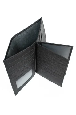 Portefeuille européen - 3 volets - Cuir