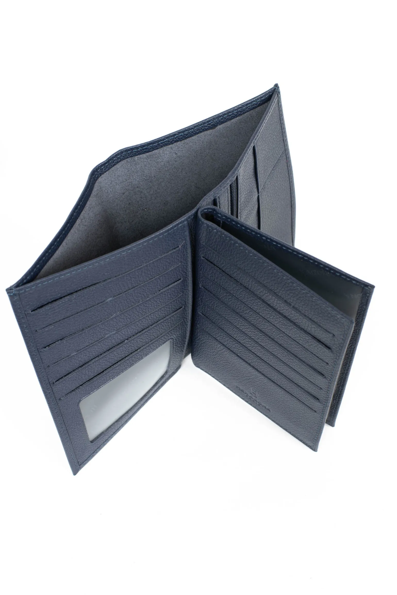 Portefeuille européen - 3 volets - Cuir