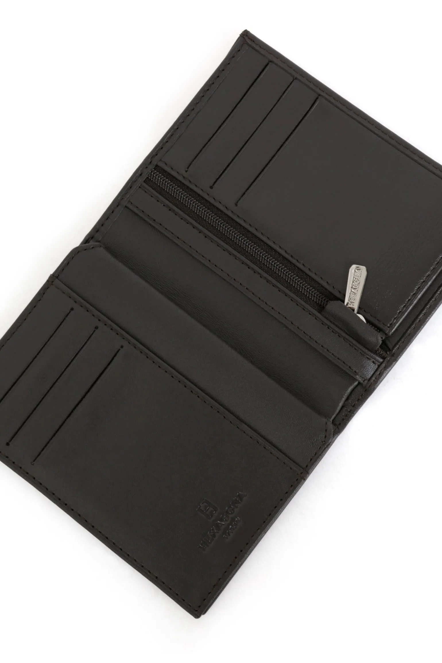 Portefeuille européen - 2 volets - Cuir
