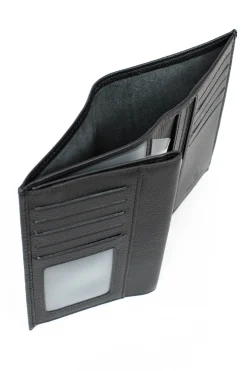 Portefeuille européen - 3 volets - Cuir