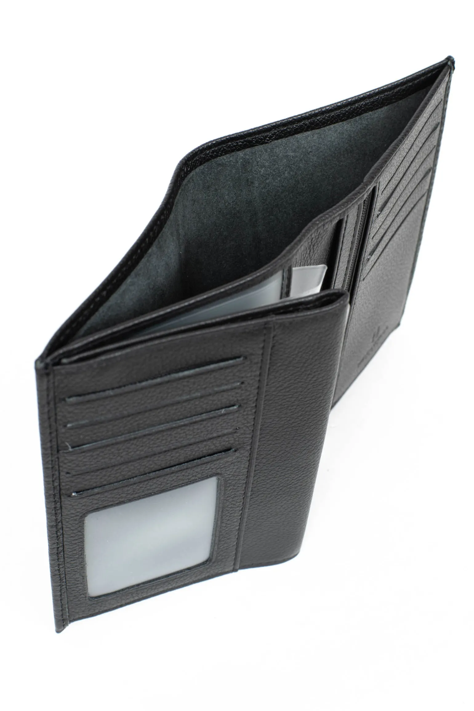Portefeuille européen - 3 volets - Cuir