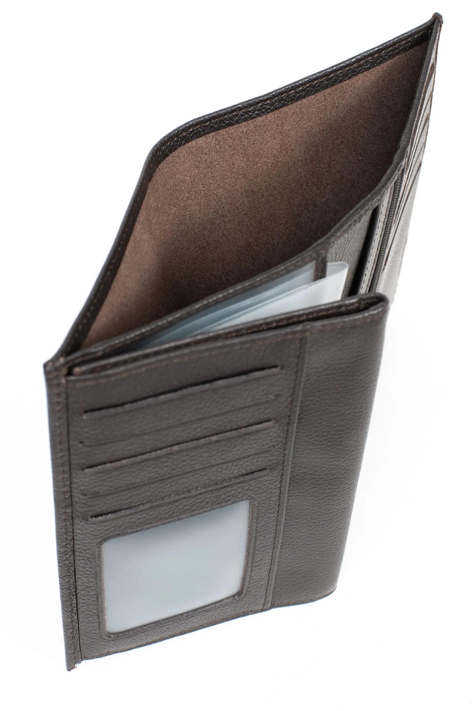 Portefeuille européen - 3 volets - Cuir