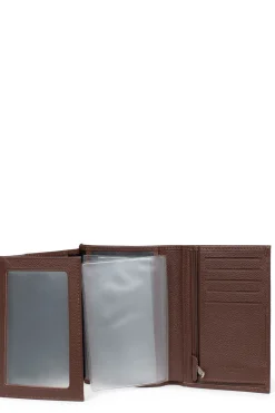 Portefeuille européen - 3 volets - Cuir