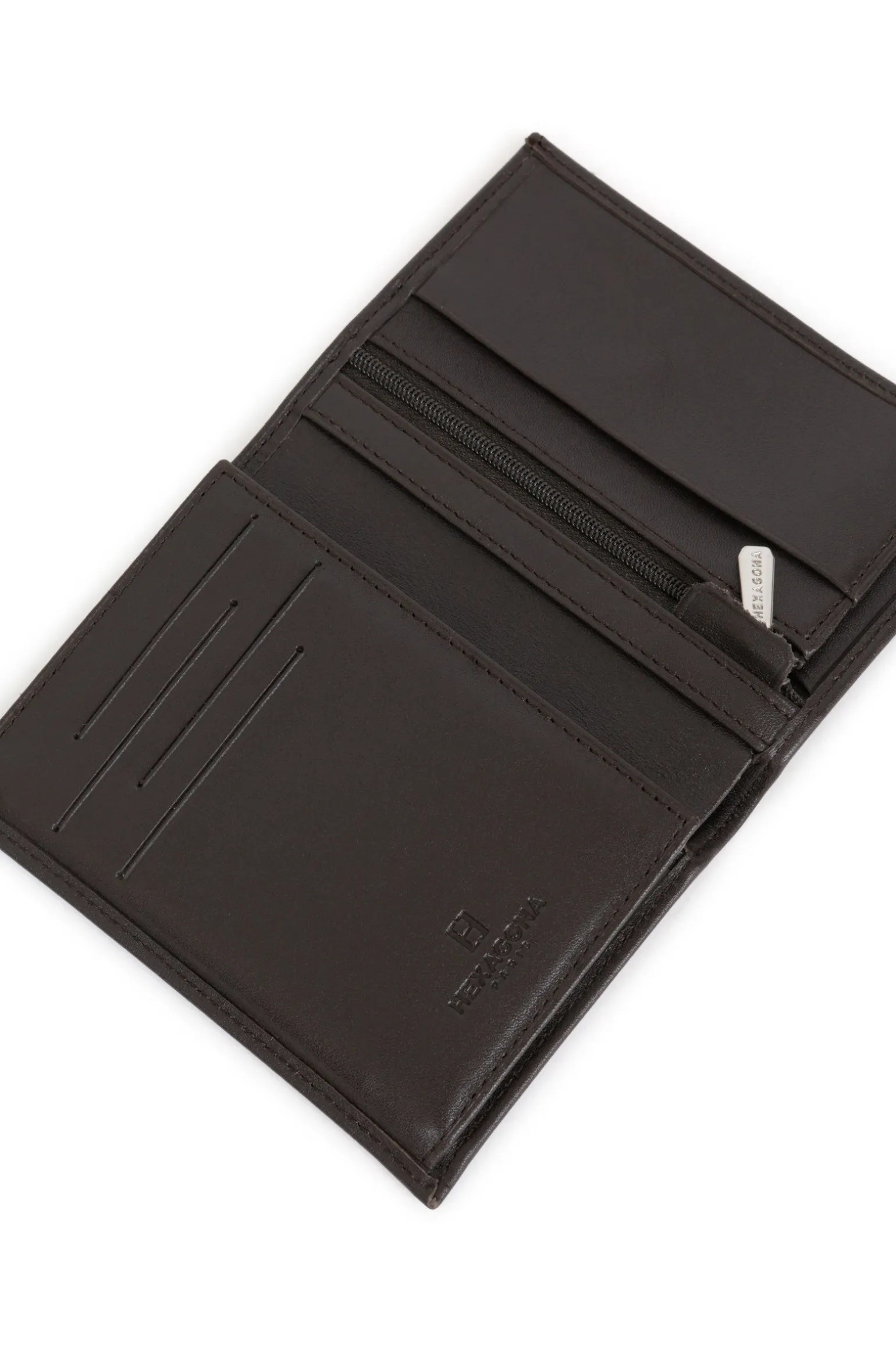 Portefeuille européen - 2 volets - Cuir