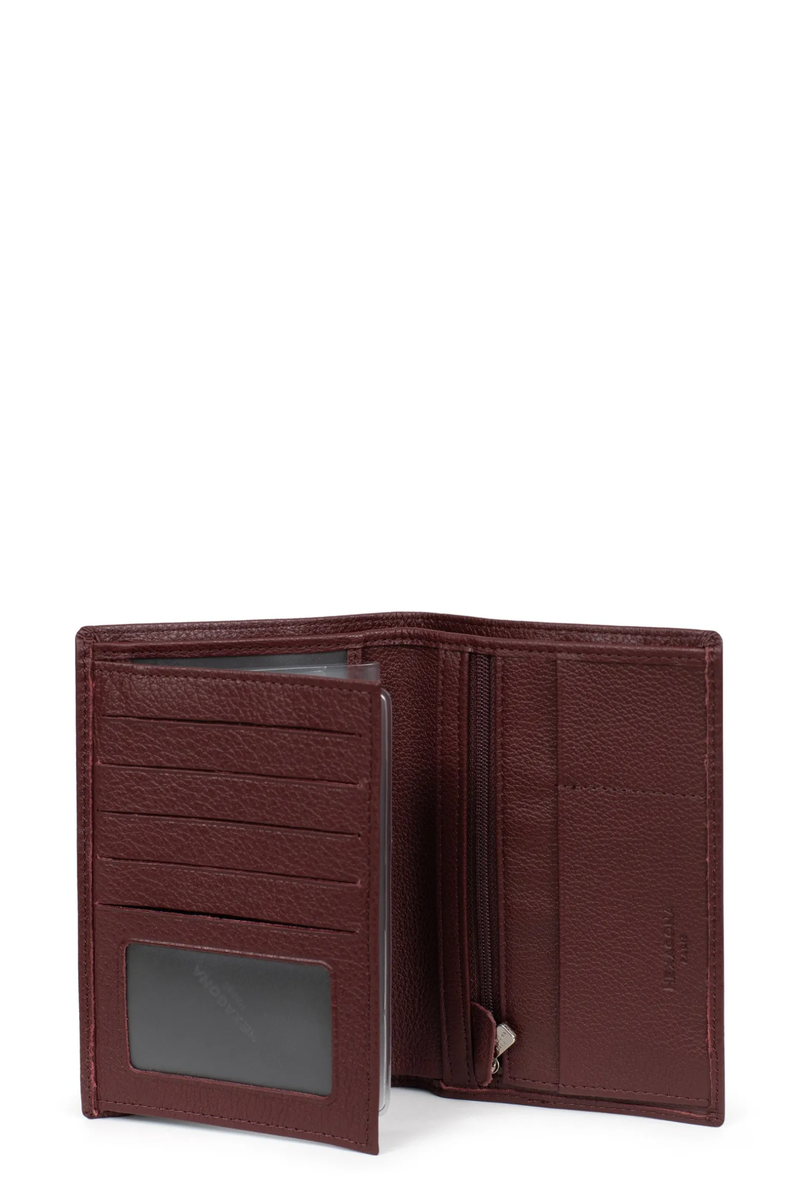 Portefeuille européen - 2 volets - Cuir