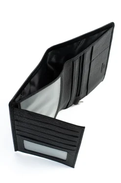 Portefeuille européen - 2 volets - Cuir