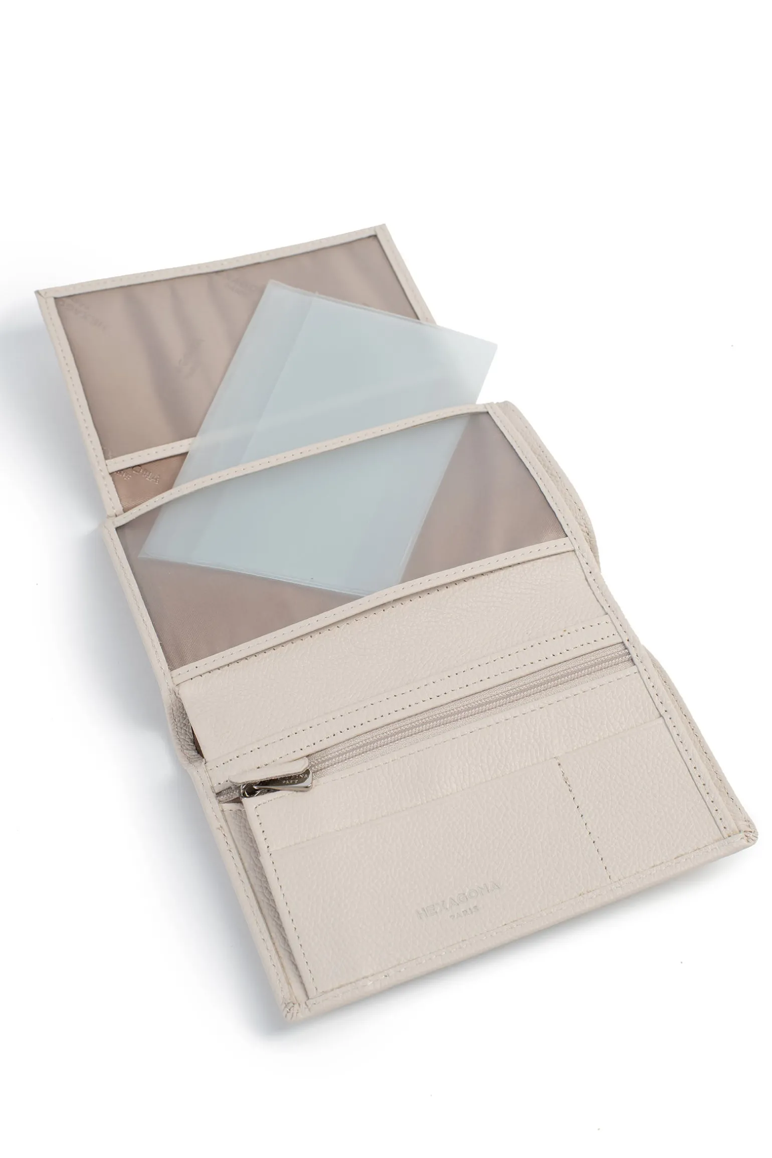 Portefeuille européen - 2 volets - Cuir