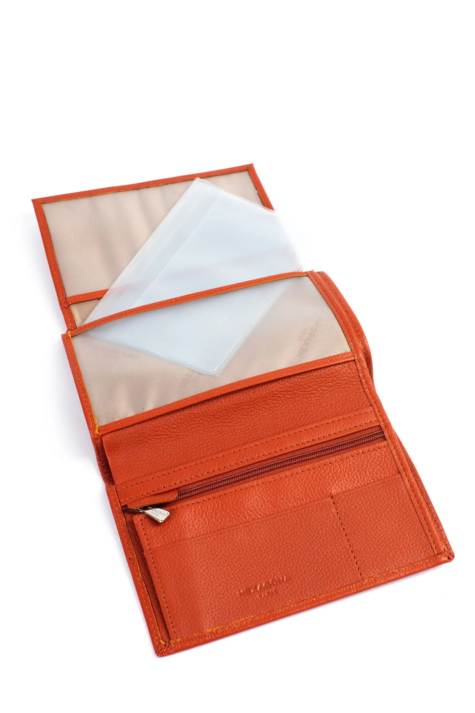 Portefeuille européen - 2 volets - Cuir