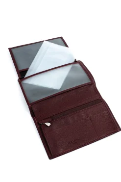 Portefeuille européen - 2 volets - Cuir