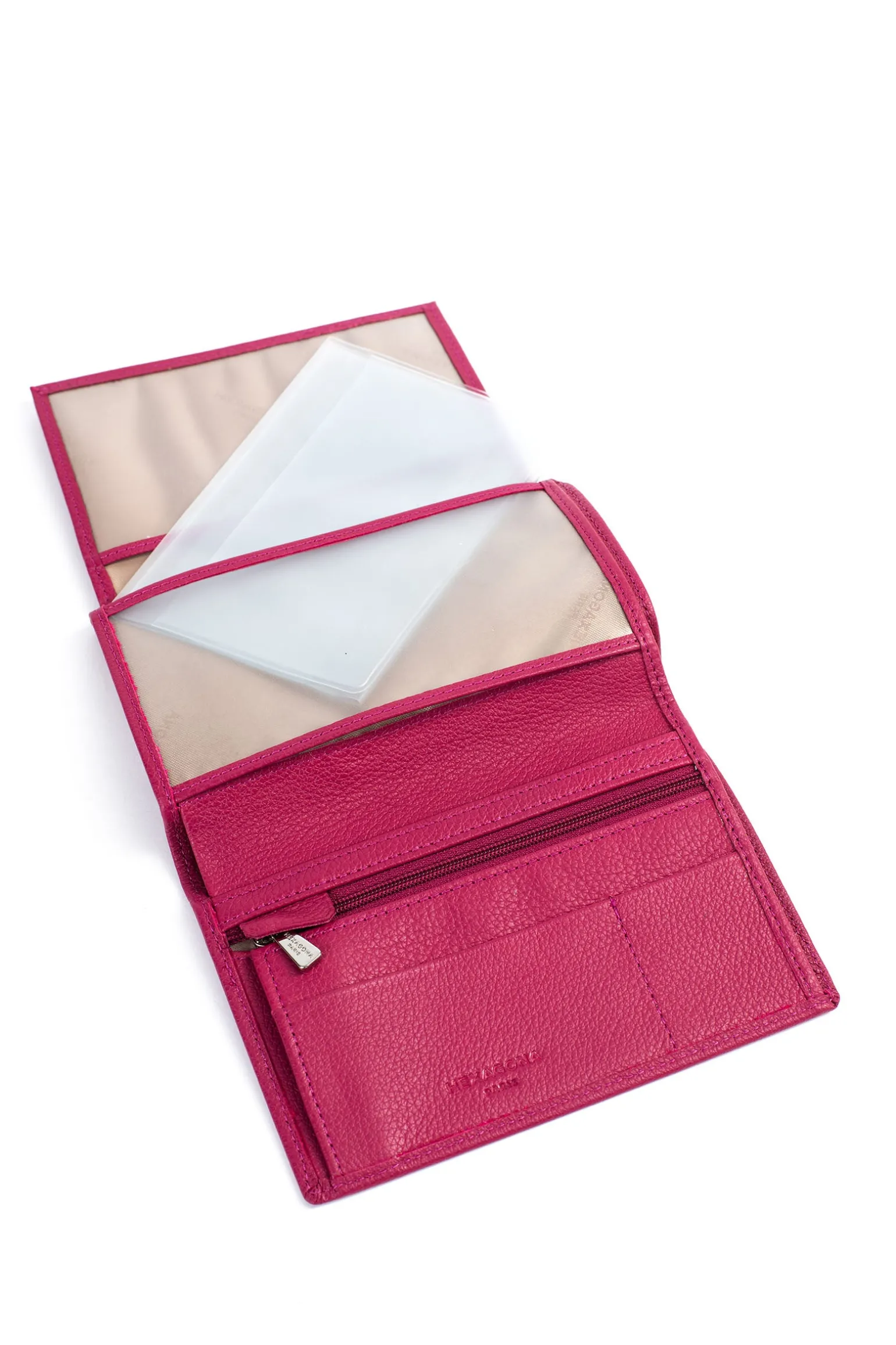 Portefeuille européen - 2 volets - Cuir