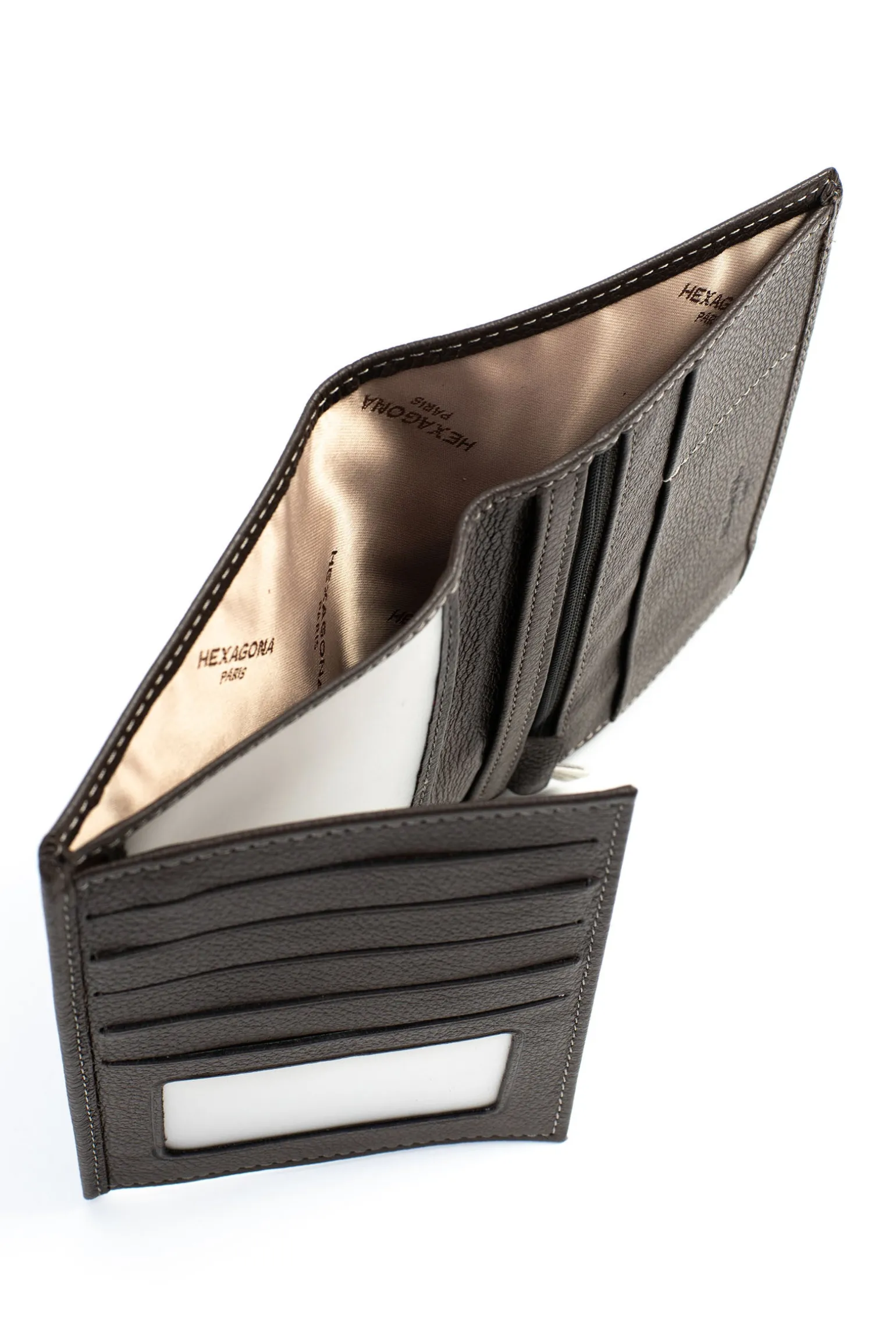 Portefeuille européen - 2 volets - Cuir