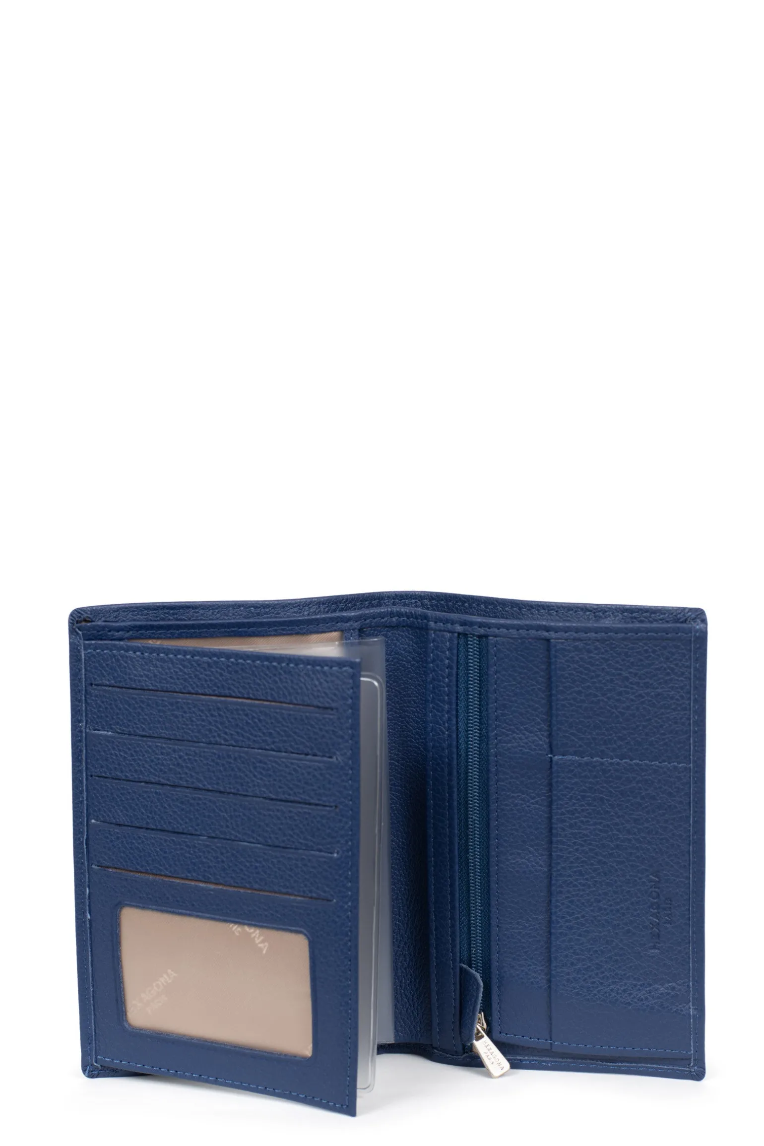 Portefeuille européen - 2 volets - Cuir