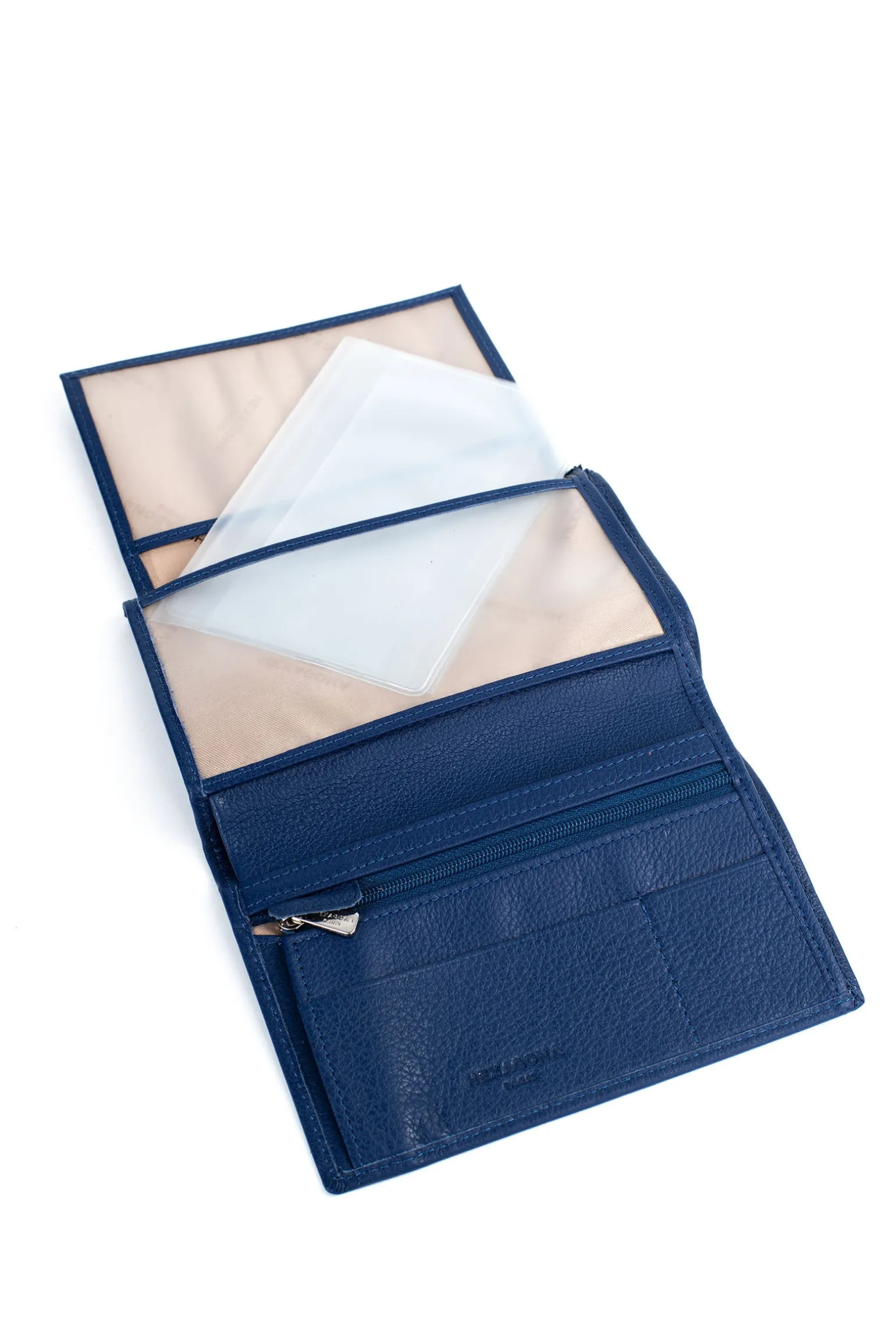 Portefeuille européen - 2 volets - Cuir