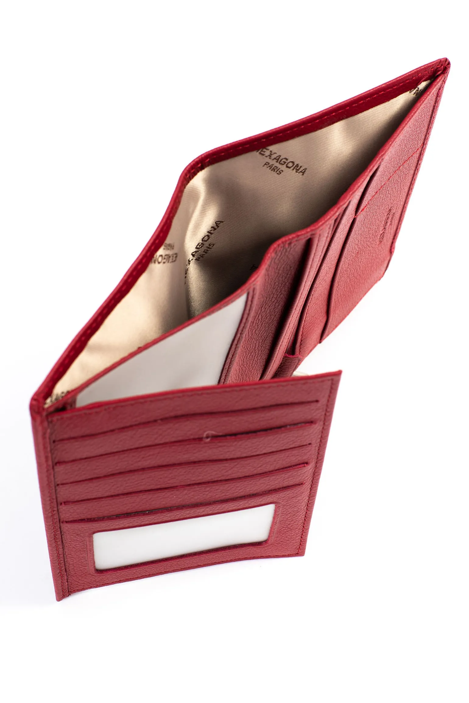 Portefeuille européen - 2 volets - Cuir