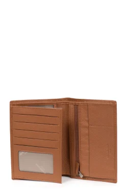Portefeuille européen - 2 volets - Cuir