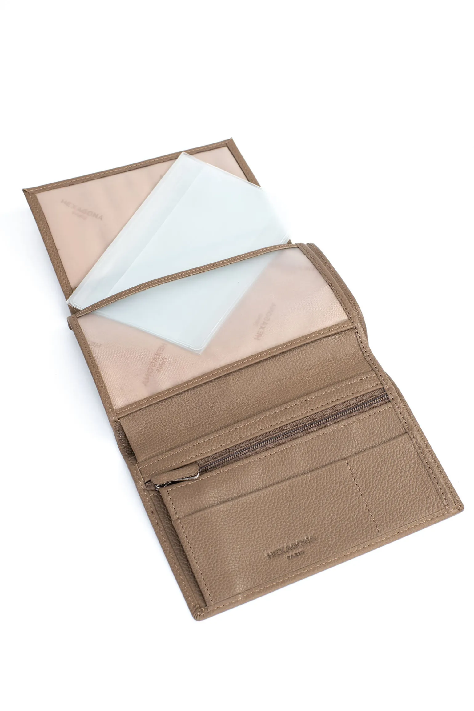 Portefeuille européen - 2 volets - Cuir