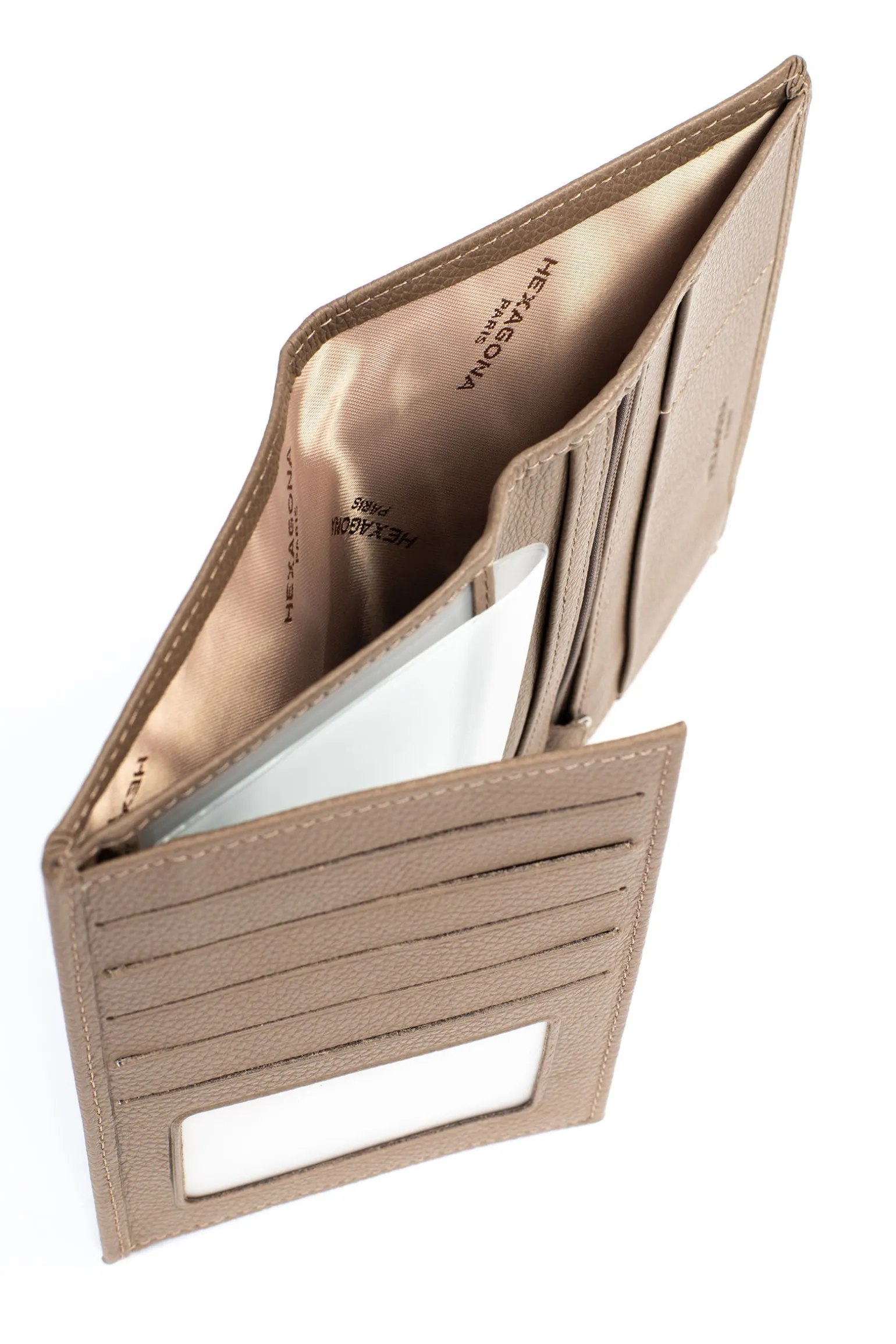 Portefeuille européen - 2 volets - Cuir