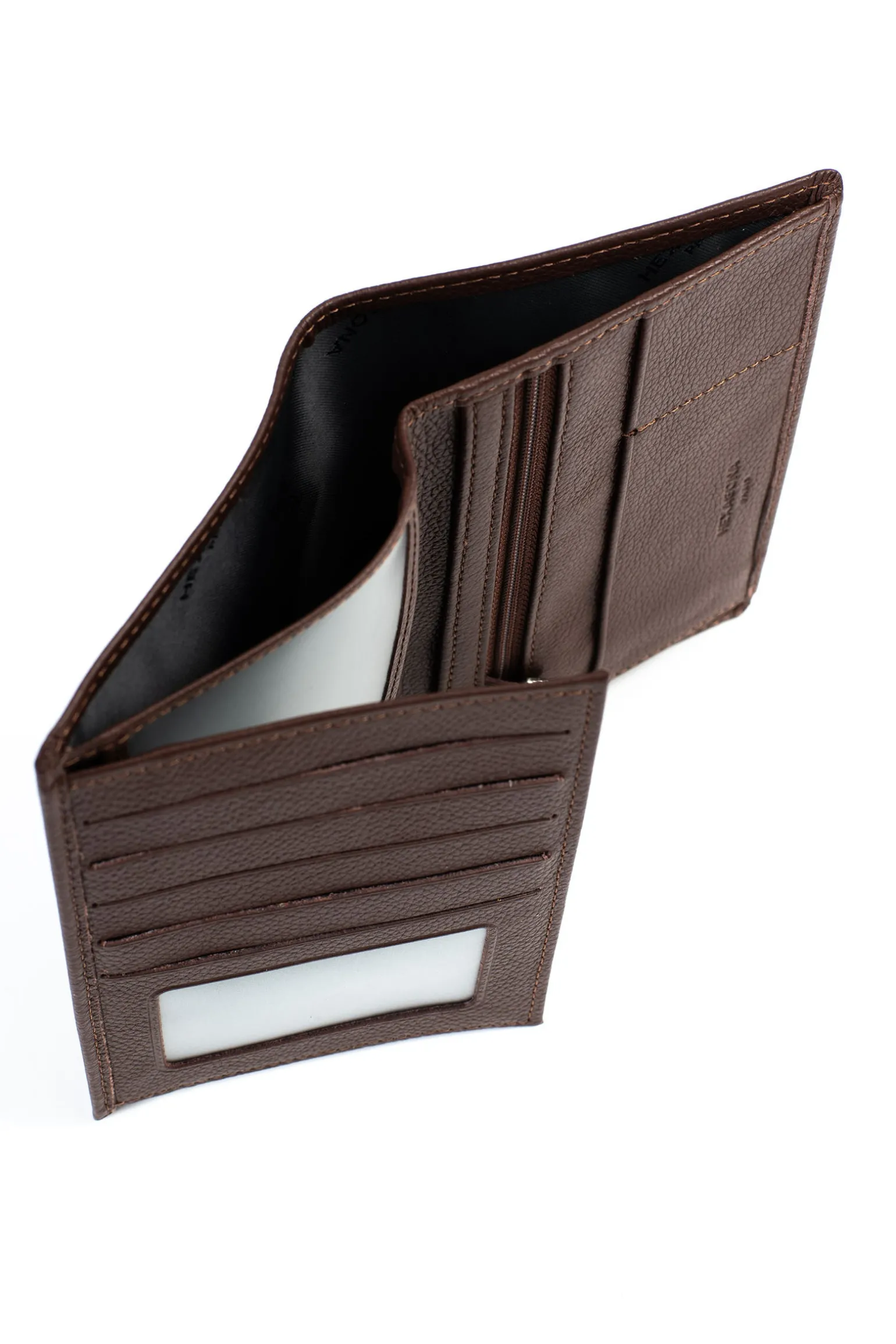 Portefeuille européen - 2 volets - Cuir