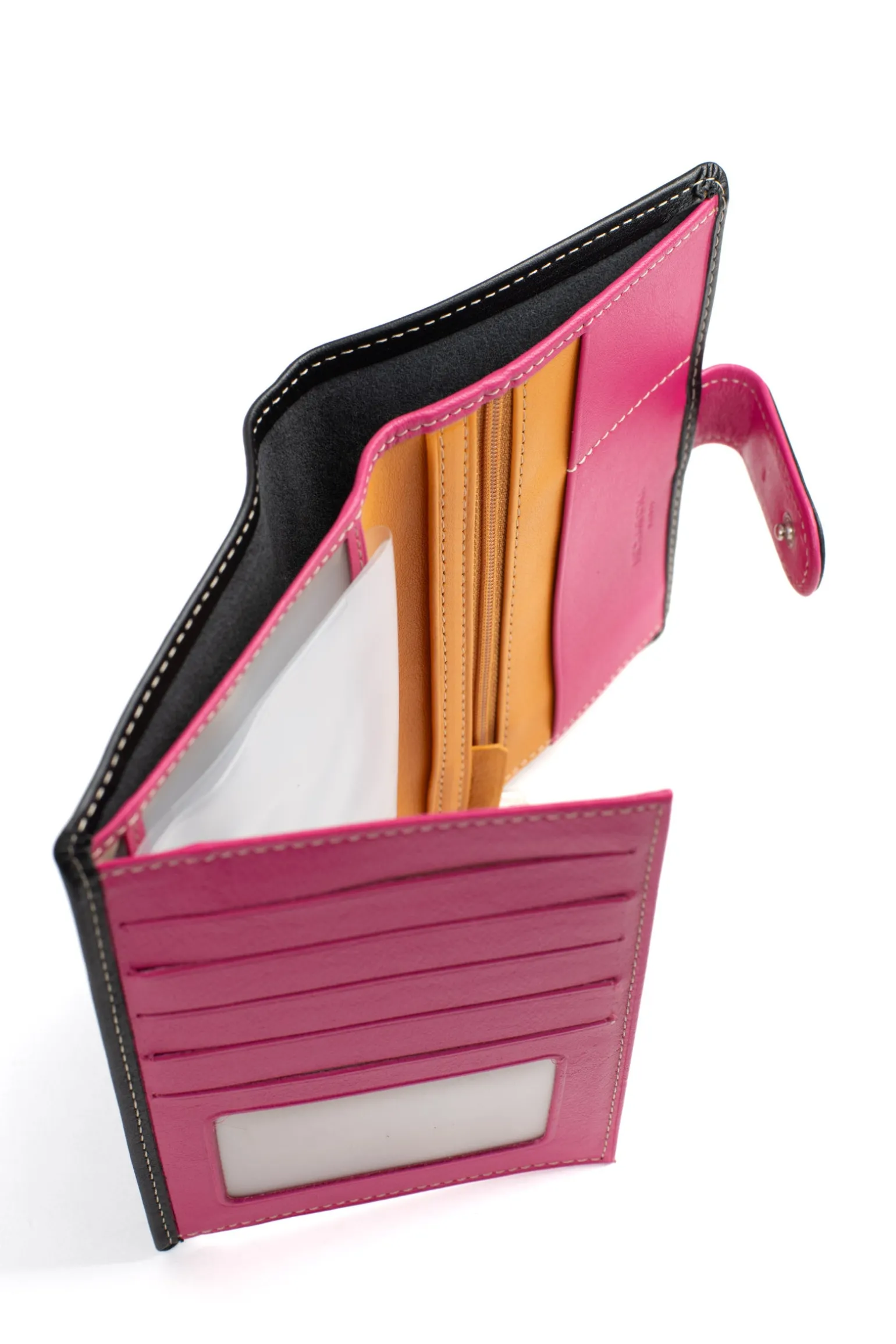 Portefeuille européen - 2 volets - Cuir