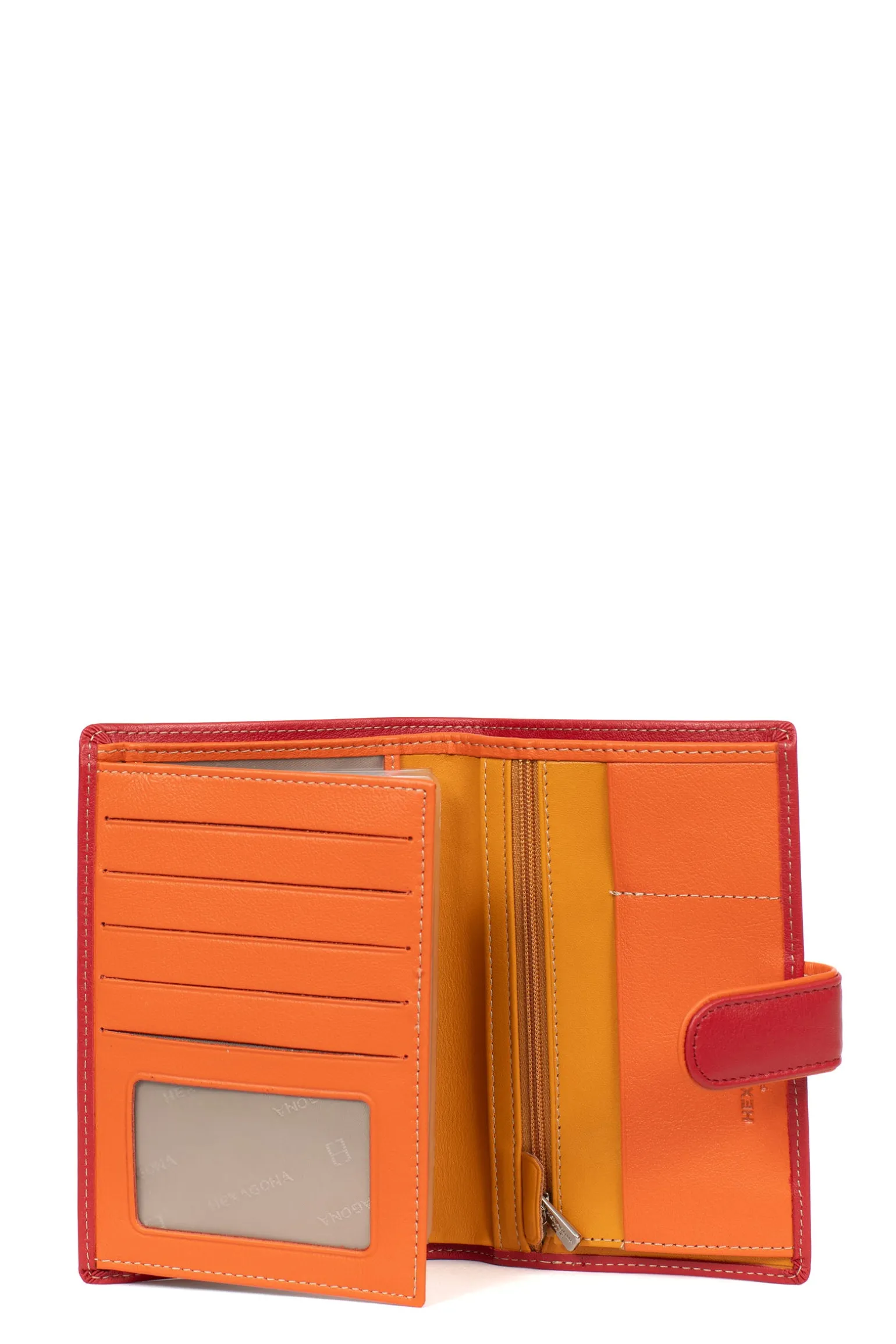 Portefeuille européen - 2 volets - Cuir