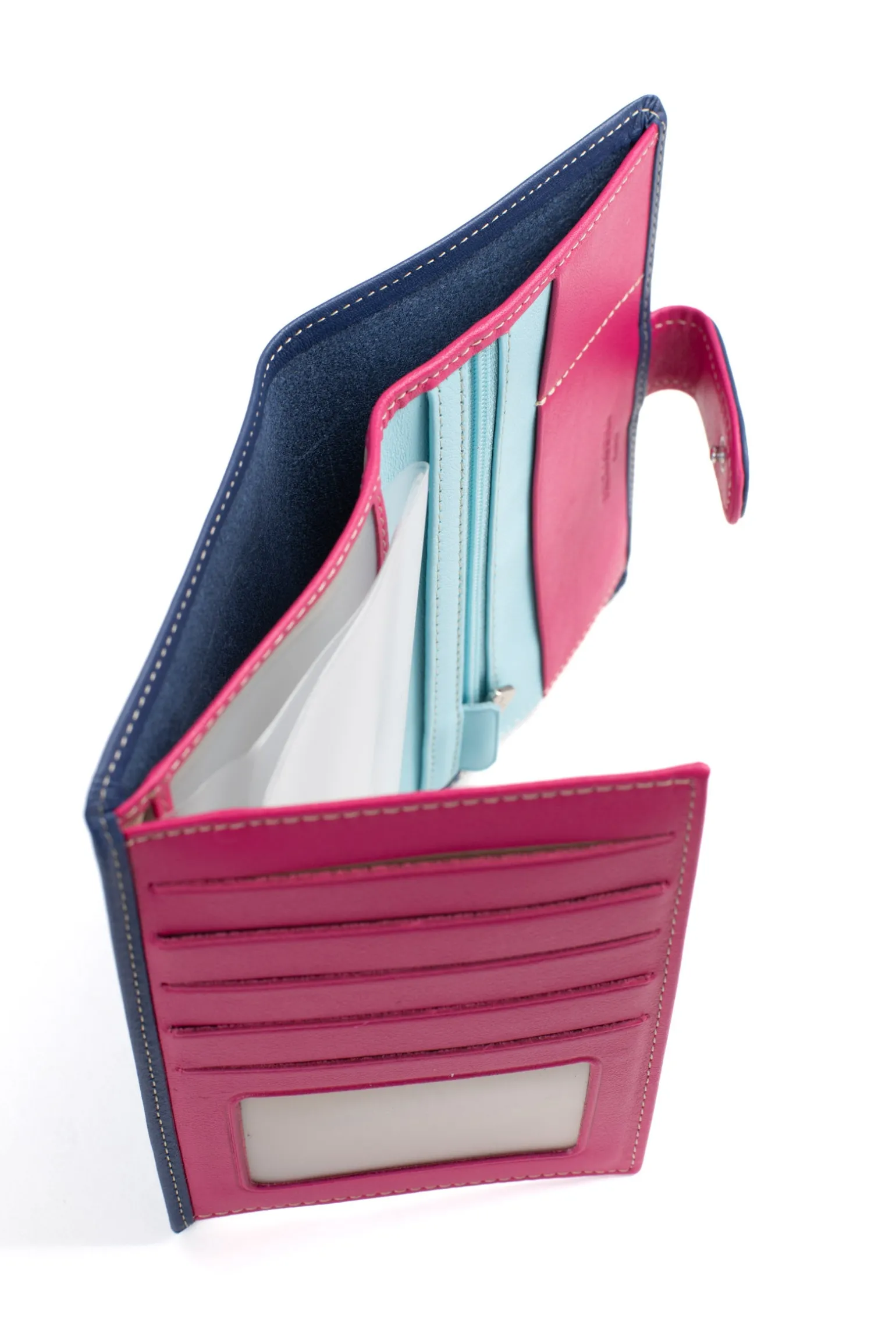 Portefeuille européen - 2 volets - Cuir