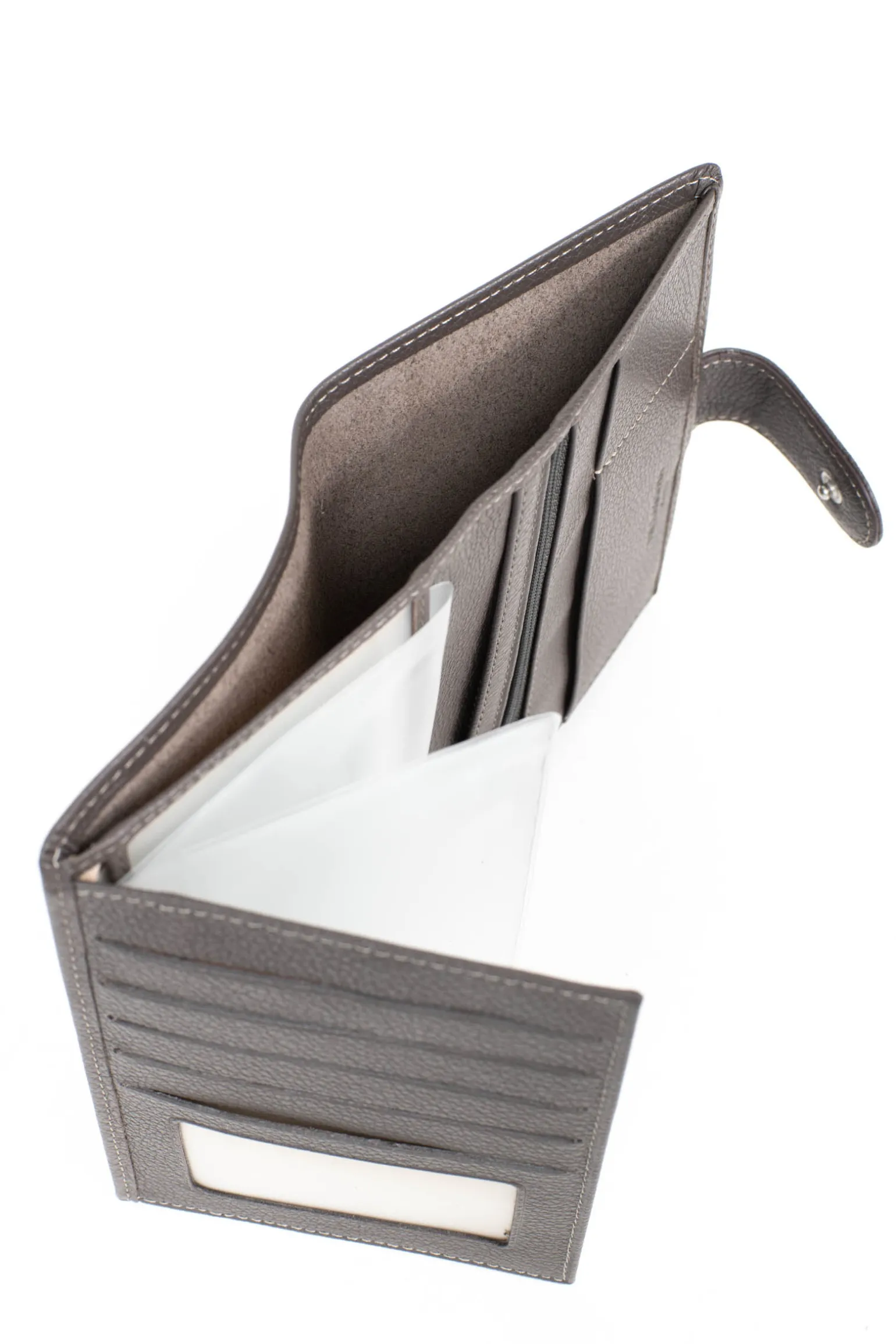 Portefeuille européen - 2 volets - Cuir