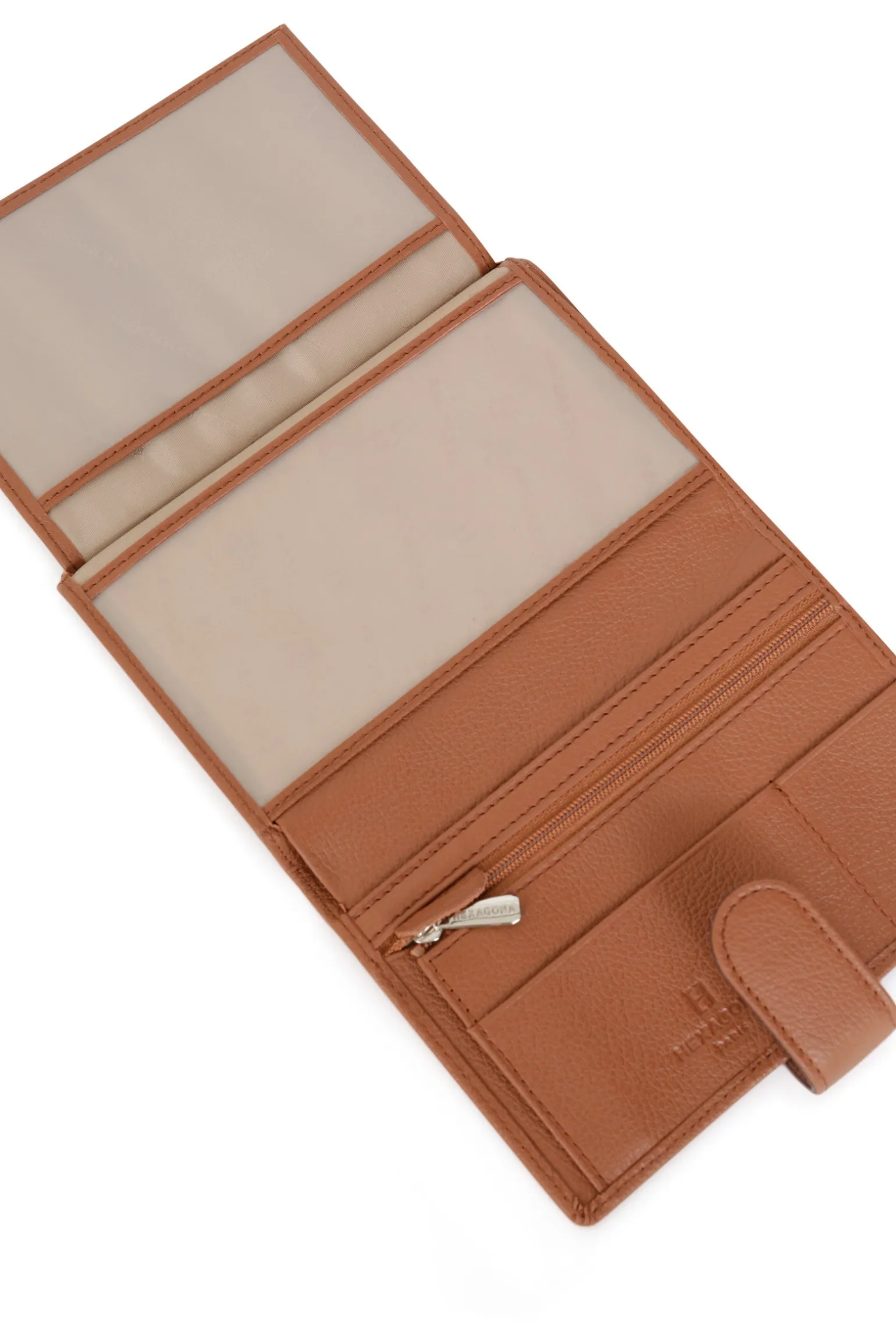 Portefeuille européen - 2 volets - Cuir