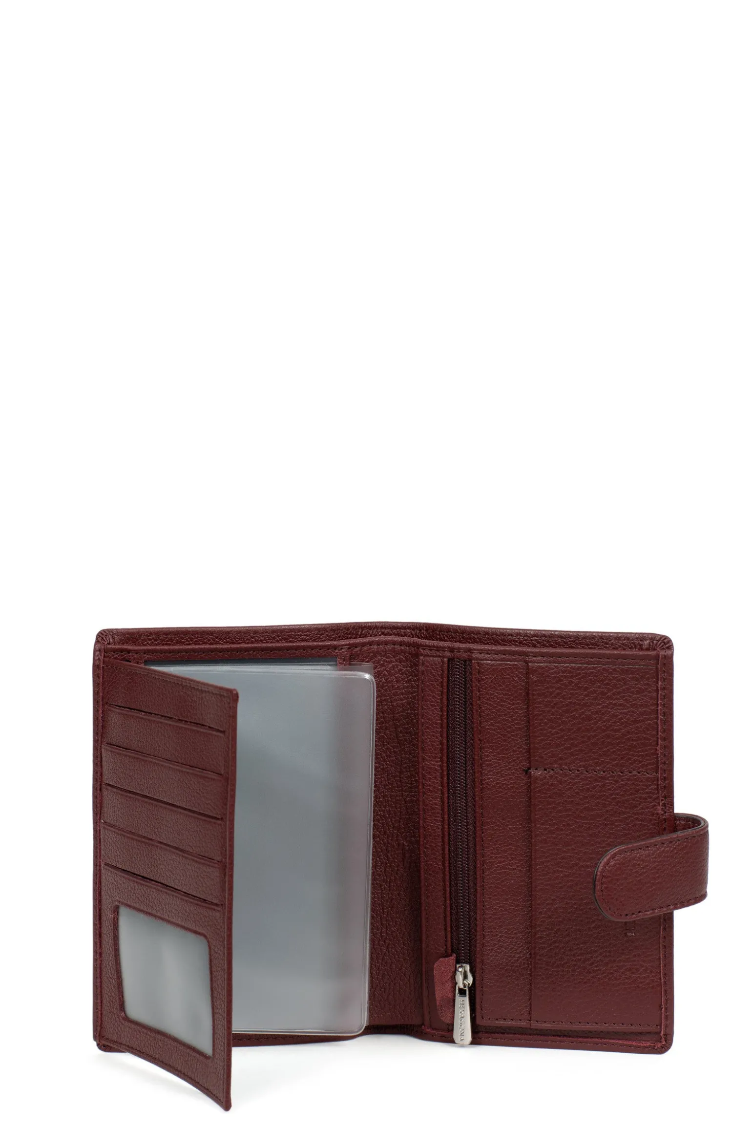 Portefeuille européen - 2 volets - Cuir