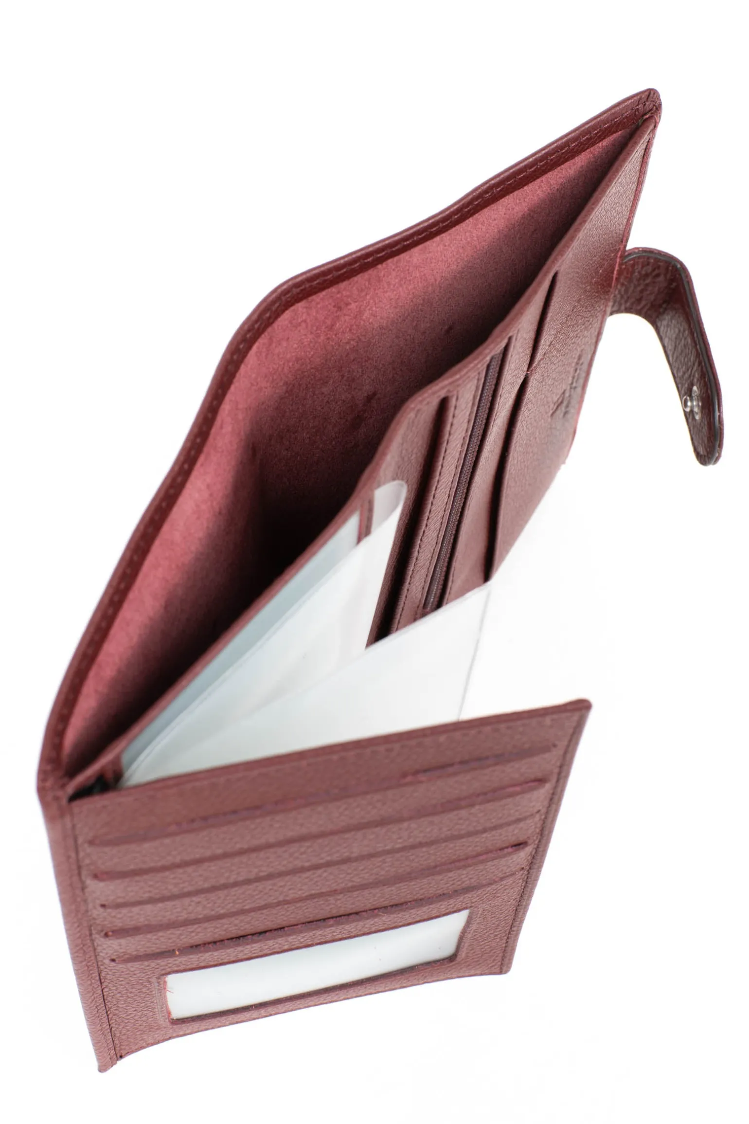 Portefeuille européen - 2 volets - Cuir
