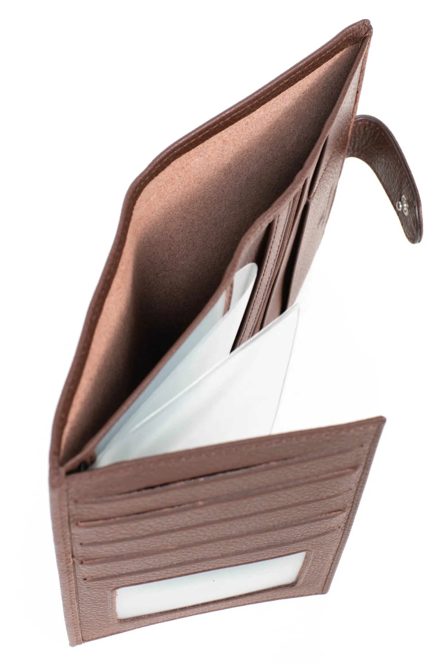 Portefeuille européen - 2 volets - Cuir