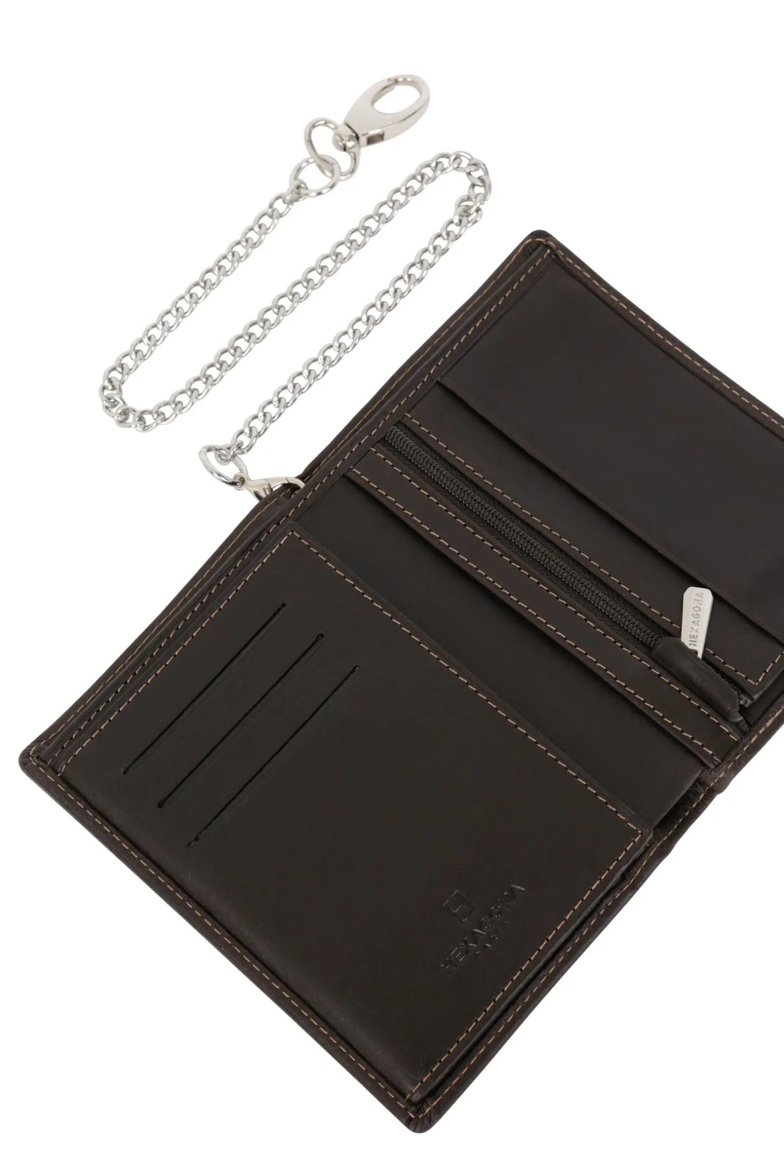 Portefeuille européen - 2 volets - Cuir