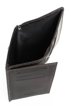Portefeuille européen - 2 volets - Cuir