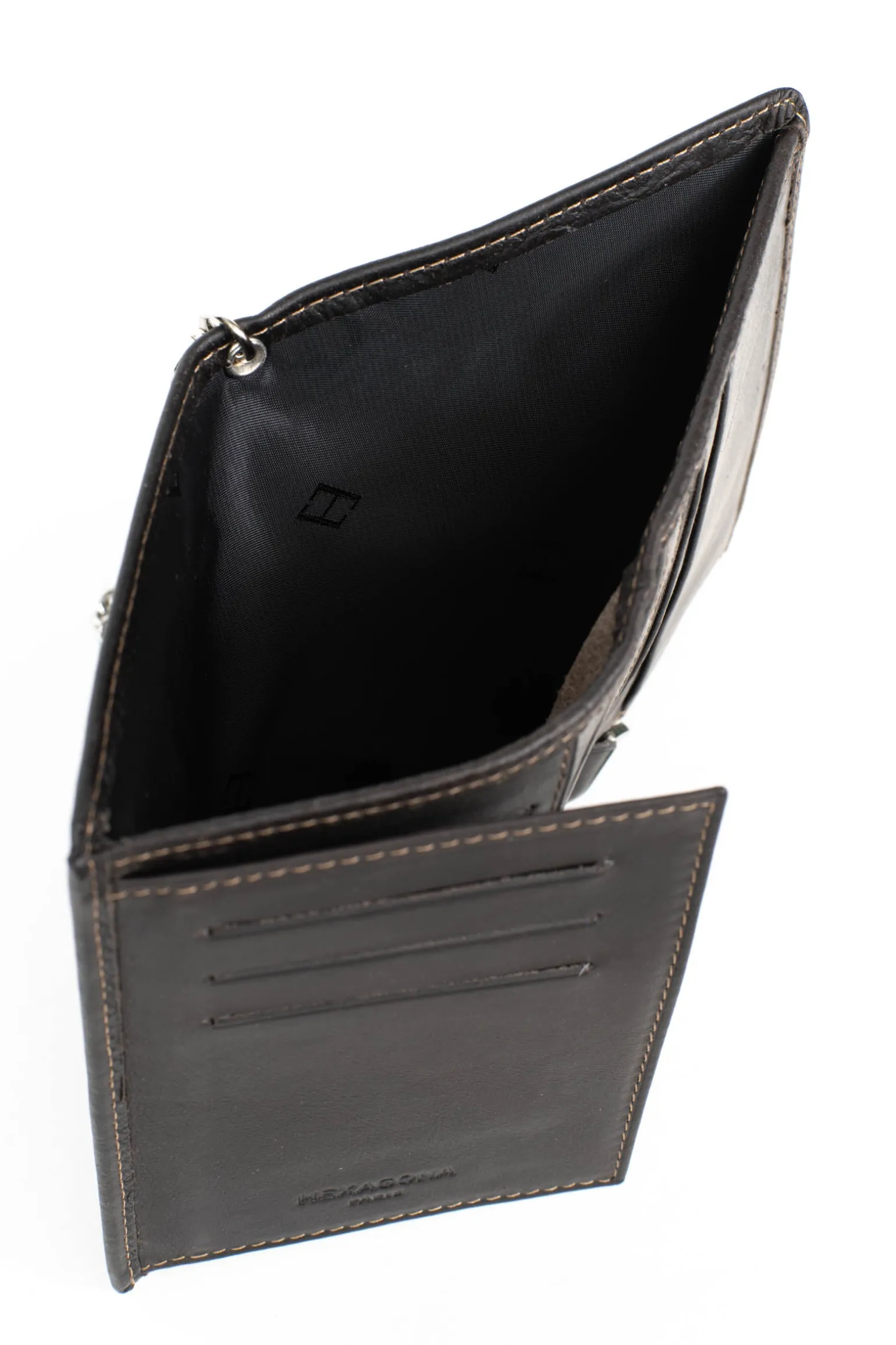 Portefeuille européen - 2 volets - Cuir