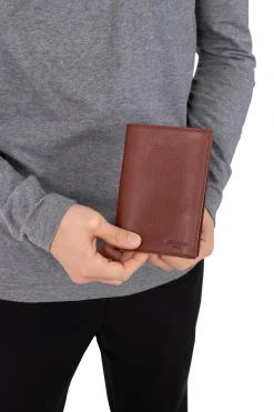 Portefeuille européen - 3 volets - Cuir