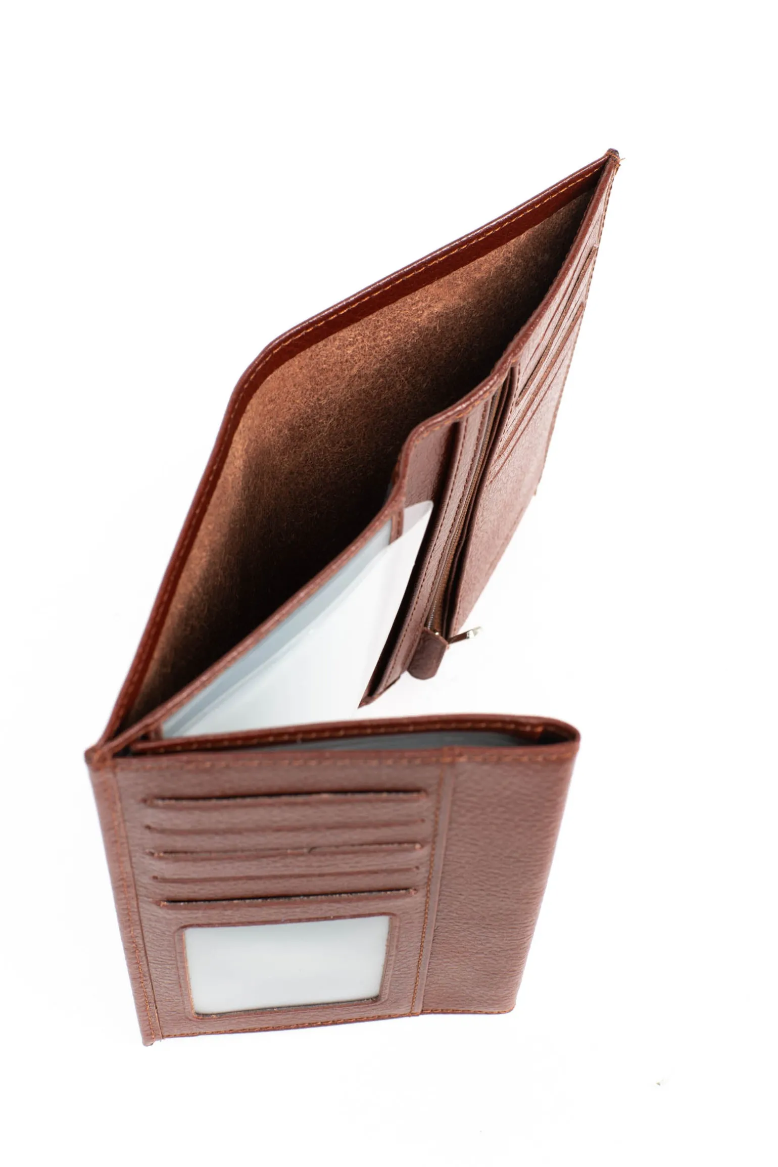 Portefeuille européen - 3 volets - Cuir