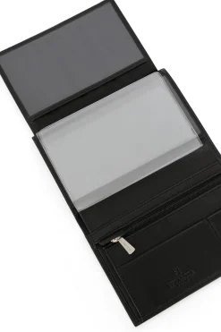 Portefeuille européen - 2 volets - Cuir