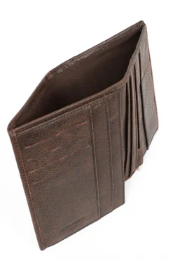 Portefeuille européen - 2 volets - Cuir