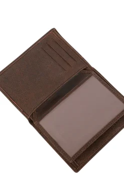 Portefeuille européen - 2 volets - Cuir